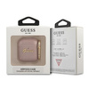 Guess GUA2SASMP AirPods cover różowy/pink Saffiano Script Metal Collection