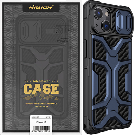 Nillkin Adventruer Case etui do iPhone 13 pancerny pokrowiec z osłoną na aparat niebieski