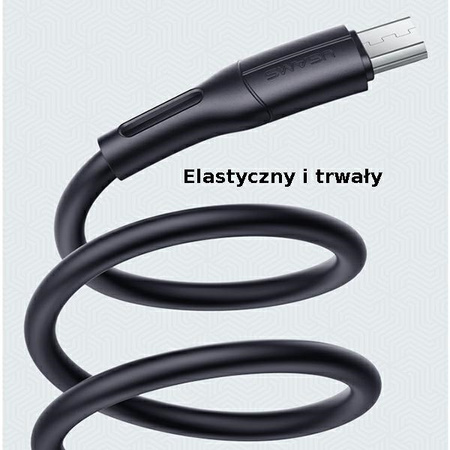 USAMS KABEL MICRO USB 2A FAST CHARGING DO TELEFONÓW 1M Z ŁADOWANIEM SZYBKIM