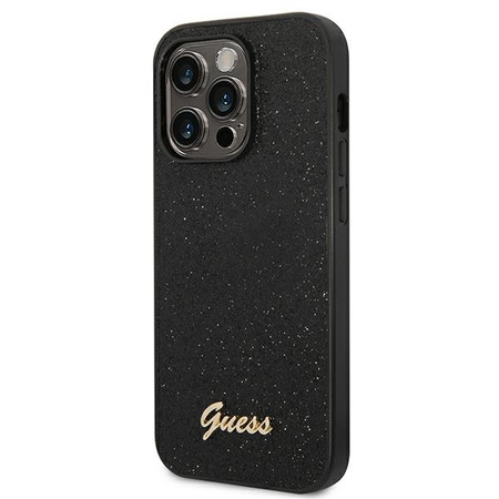 GUESS ETUI HARD CASE DO IPHONE 14 PRO 6,1 GLITTER Z DODATKOWĄ OCHRONĄ