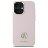 GUESS SYLIKON CASE ETUI DO IPHONE 16 6.1 LOGO Z KRYSZTAŁKAMI STRASS