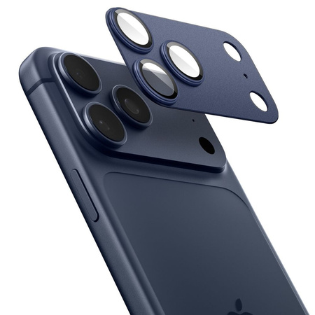 OSŁONA APARATU SPIGEN OPTIK PRO XL GLAS.TR ”EZ FIT” CAMERA PROTECTOR IPHONE 17 PRO BLUE