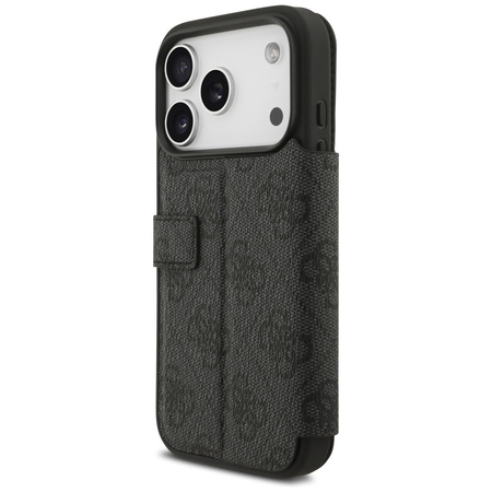 Etui Guess Book 4G Metal Logo do iPhone  17 Pro czarny