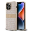 DKNY ETUI HARDCASE DO IPHONE 14 PRO LEATHER MONO STRIPE Z CHRONIĄCĄ POWŁOKĄ