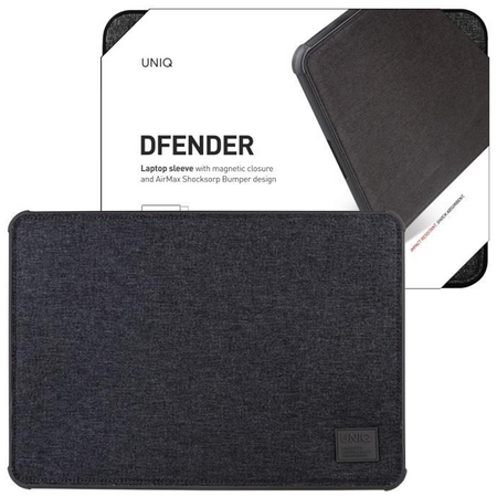 UNIQ etui Dfender laptop Sleeve 16" czarny/charcoal black