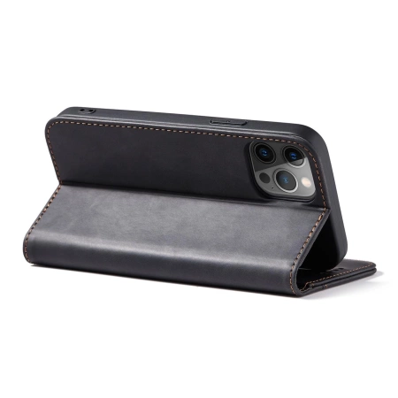 HURTEL MAGNETIC CASE ETUI DO IPHONE 12 PRO MAX PORTFEL NA KARTY Z PODSTAWKĄ