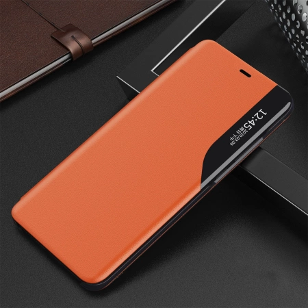 HURTEL ETUI CASE DO IPHONE 13 PRO MAX Z KLAPKĄ I SKÓRZANĄ FUNKCJĄ PODSTAWKI