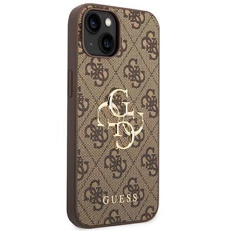 Guess GUHCP14S4GMGBR iPhone 14 6,1" brązowy/brown hardcase 4G Big Metal Logo
