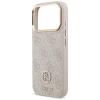 Etui Guess 4G Strass Logo & Big Strap Metal Buttons MagSafe na iPhone 17 Pro - różowe