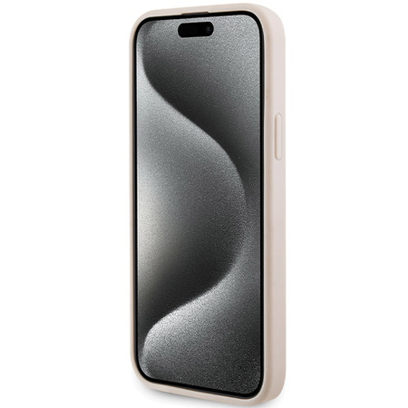 KARL LAGERFELD POKROWIEC DO IPHONE 15 PLUS 14 PLUS QUILTED K PATTERN RÓŻOWY