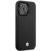Etui BMW BMHMP14X22RFGK na iPhone 14 Pro Max - czarne Leather Diamond Pattern MagSafe