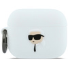 Etui Karl Lagerfeld Silicone Karl Head 3D do AirPods Pro 3 biały