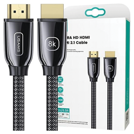 USAMS KABEL HDMI 3M 2.1 DO PS4 XBOX MONITOR 8K UHD SZYBKA TRANSMISJA DANYCH