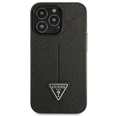 Guess GUHCP14LPSATLK iPhone 14 Pro 6,1" czarny/black hardcase SaffianoTriangle Logo