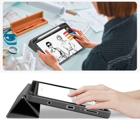 TECH-PROTECT SC PEN CANVAS GALAXY TAB A9 / A11 8.7 X110 / X115 / X133 / X135 CHARCOAL GREY