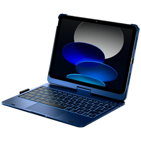 Etui Typecase Flexbook Touch z klawiaturą do iPad 11" (A16) 2025 / iPad 10.9" 2022 ciemno niebieski