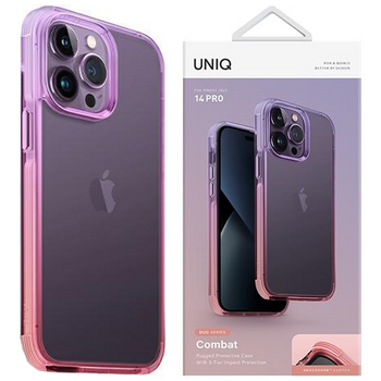 UNIQ etui Combat Duo iPhone 14 Pro 6,1" liliowo-różowy/lilac lavender-pink