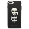 Karl Lagerfeld KLHCI8LSAKICKCBK iPhone 7 Plus / 8 Plus czarny/black hardcase Saffiano Karl&Choupette Head