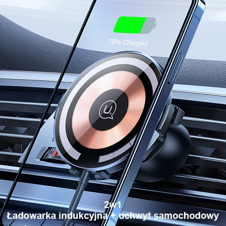 USAMS UCHWYT INDUKCYJNY 15W DO MAGNETYCZNEJ KRATKI WENT. DO IPHONE 13 14 15