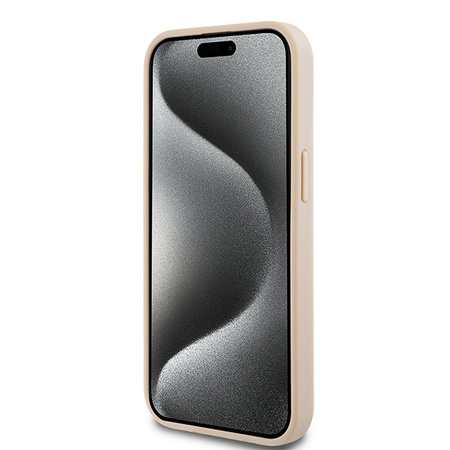 DKNY ETUI HARDCASE DO IPHONE 15 PLUS 14 PLUS 6.7 LEATHER MONO STRIPE Z LOGO