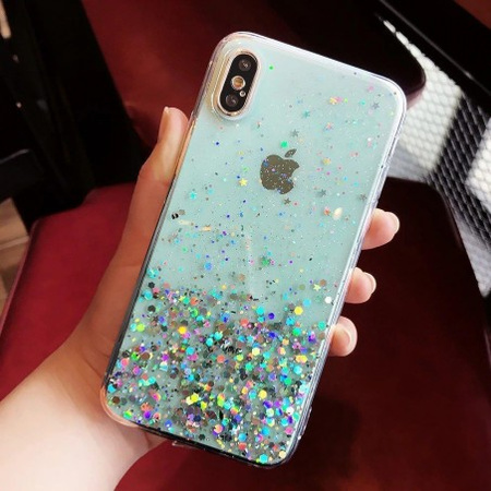 WOZINSKY ETUI STAR GLITTER DO IPHONE 11 PRO 5.8 Z EFEKTEM BROKATU I OCHRONĄ