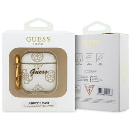 GUESS GUA2PG4GPH ETUI DO AIRPODS 1 2 ZAMEK HOOK OCHRONA ZARYSOWANIA