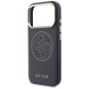 Etui Guess Perforated 4G MagSafe do iPhone 17 Pro niebieski