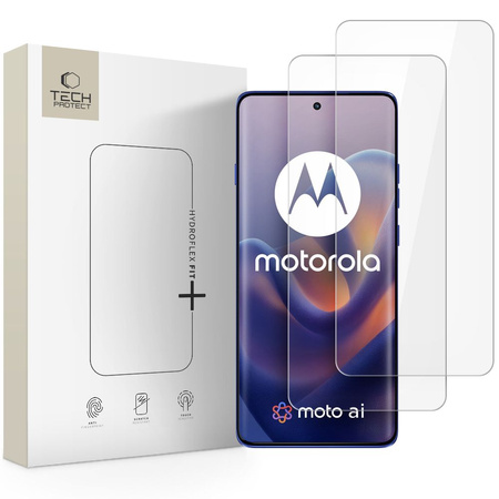 FOLIA HYDROŻELOWA TECH-PROTECT HYDRO FLEX+ 2-PACK MOTOROLA EDGE 60 / 60 PRO / 60 FUSION CLEAR