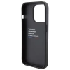 Etui BMW Grip Stand Smooth & Perforated na iPhone 15 Pro Max - czarne