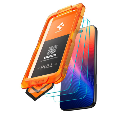 SZKŁO HARTOWANE SPIGEN ALM GLAS.TR SLIM 3-PACK IPHONE 17 PRO MAX CLEAR