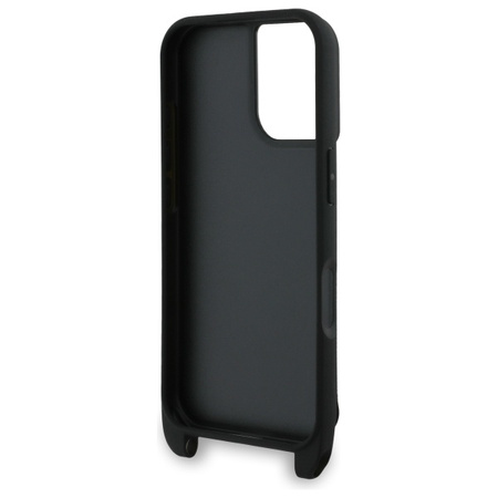 KARL LAGERFELD POKROWIEC DO IPHONE 16 6.1 KLHCP16SSAKCPBK Z PINEM METALOWYM