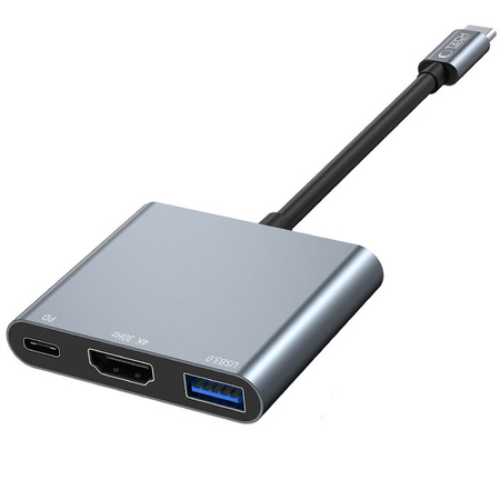 TECH-PROTECT HUB 3IN1 ADAPTER DO APPLE MACBOOK AIR PRO Z PRZEJŚCIÓWKĄ USB-C