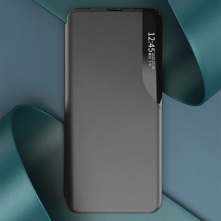 HURTEL ETUI EKOLOGICZNE SKÓRA DO XIAOMI POCO X4 NFC 5G Z KLAPKĄ I PODSTAWKĄ