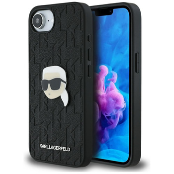 KARL LAGERFELD ETUI MONOGRAM KARL HEAD PIN DO IPHONE 16E LUXURY PROTECTION