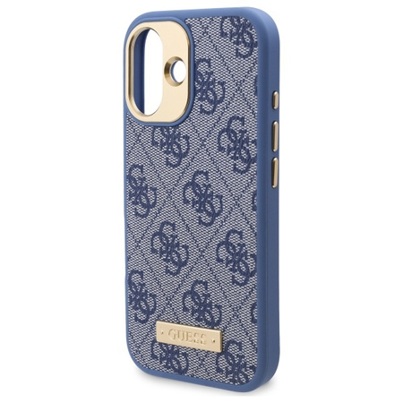 Guess GUHMP16SU4GPRB iPhone 16 6.1 niebieski/blue hardcase 4G Logo Plate MagSafe