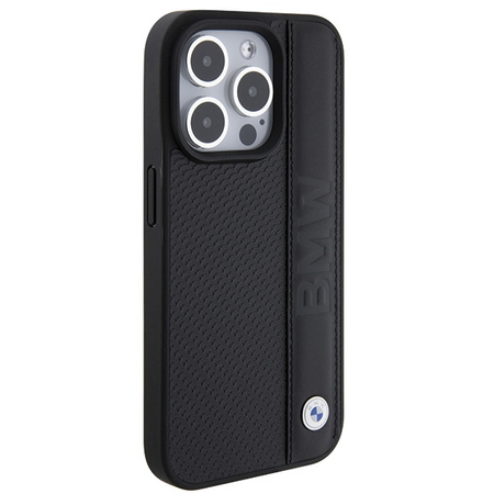 BMW ETUI HARDCASE LEATHER TEXTURED STRIPE DO IPHONE 15 PRO MAX 6.7