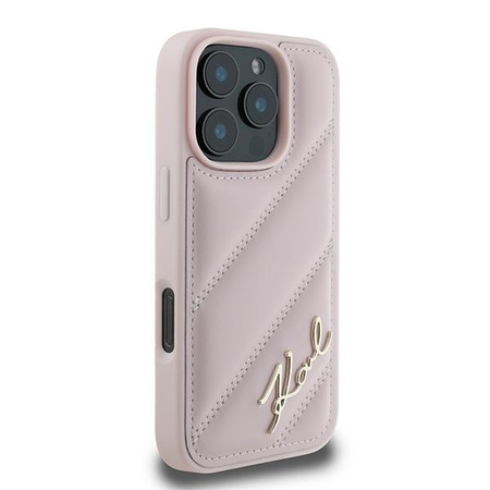 KARL LAGERFELD ETUI HARDCASE DO IPHONE 16 PRO MAX QUILTED SIGNATURE