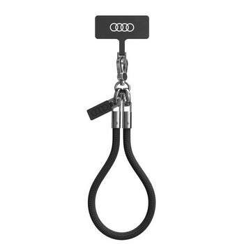 AUDI SMYCZ UNIWERSALNA DO TELEFONÓW 28CM 8MM CZARNA ODPORNA NA PRZECIERANIE