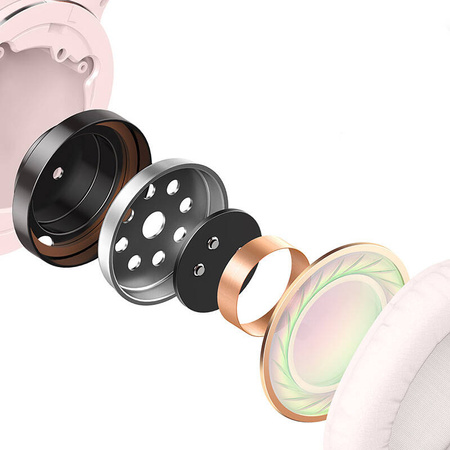 Słuchawki bezprzewodowe BASEUS Encok D02 Pro (różowe)