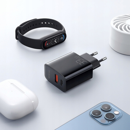 MCDODO SZYBKA ŁADOWARKA SIECIOWA DO TELEFONU ZASILACZ 2X USB USB-C PD 33W