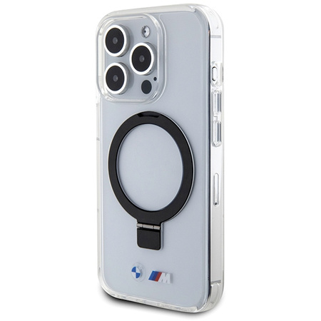 BMW ETUI CASE HARD DO IPHONE 15 PRO DO MAGSAFE Z RING STAND BMHMP15LURST