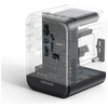 USAMS ŁADOWARKA SIECIOWA TRAVEL ADAPTER 17W DO US/AU/EU/UK Z USB-C USB-A