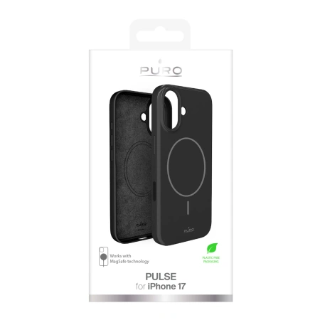 Etui ochronne Puro Pulse na iPhone 17 poliwęglanowe - czarne