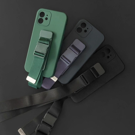 HURTEL ETUI ROPE CASE ŻELOWE DO SAMSUNG GALAXY S21 5G Z TORBĄ I ŁAŃCUSZKIEM