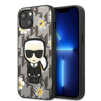 Karl Lagerfeld KLHCP13MPMNFIK1 iPhone 13 6,1" szary/grey Flower Ikonik Karl