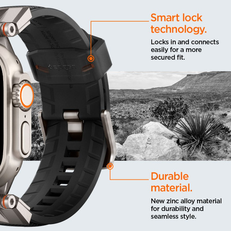 SPIGEN PASEK DO APPLE WATCH 6 7 8 9 10 SE ULTRA 1 2 44 45 46 49 MM TRWAŁOŚĆ