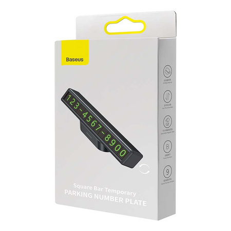 BASEUS TABLICZKA PARKINGOWA Z NUMEREM DO PARKINGU DO SAMOCHODU MAGNETYCZNA