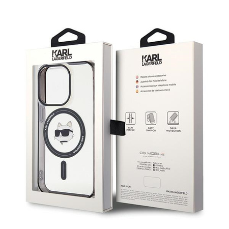 KARL LAGERFELD ETUI DO IPHONE 15 PRO 6.1 CHOUPETTE HEAD DO MAGSAFE
