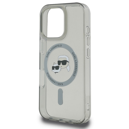 Karl Lagerfeld KLHMP16XHLSKCK iPhone Pro Max 6.9" czarny/black hardcase IML Metal Karl&Choupette Head MagSafe
