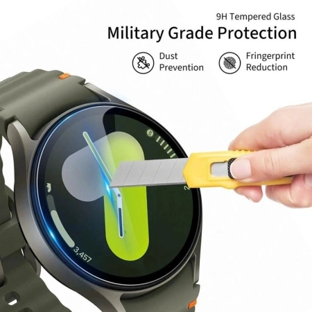 TECH-PROTECT SZKŁO HARTOWANE GLASS FIT+ 2-PACK DO SAMSUNG GALAXY WATCH 8